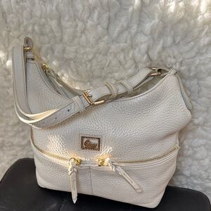 Dooney and Bourke Leather Shoulder Bag with Gold Hardware